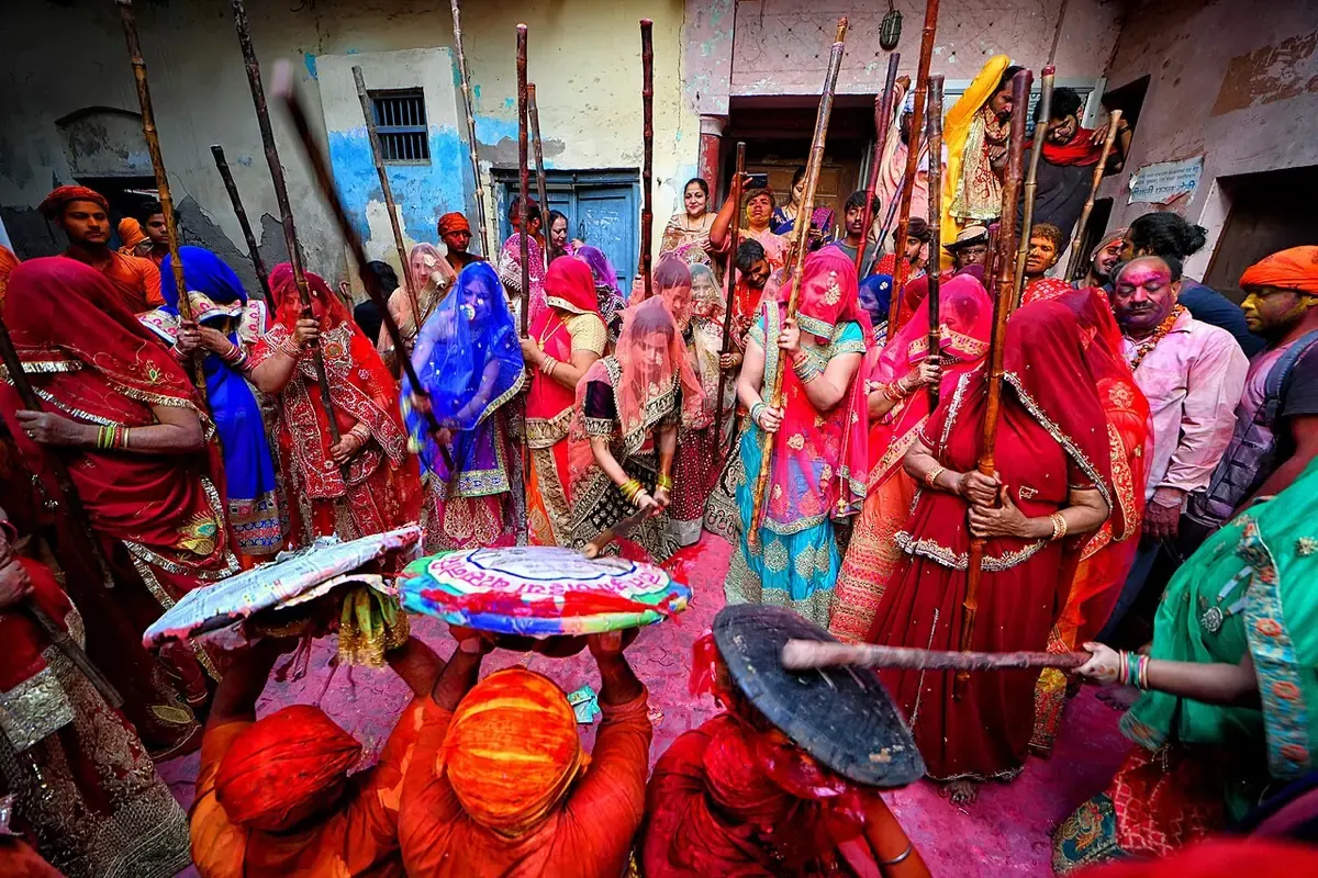 Lathmar Holi in Barsana